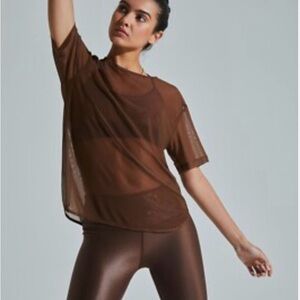 The Noli Shop Women's Mesh Flow Tee, M